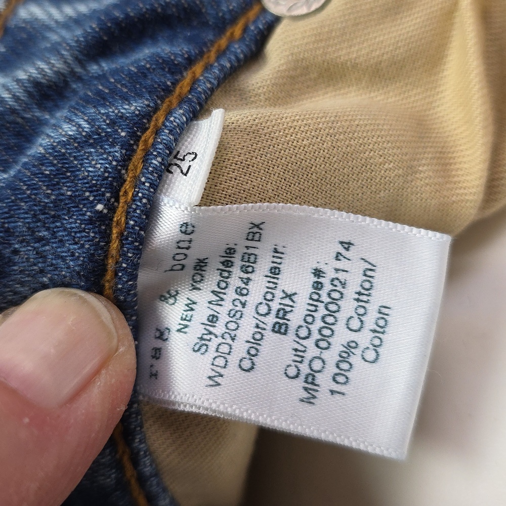 Rag & Bone Ruth Super High Rise Ankle Wide Leg Contrast Hem Jeans 25 - Picture 11 of 14